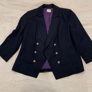 Coquille Navy Blazer from Anthropologie